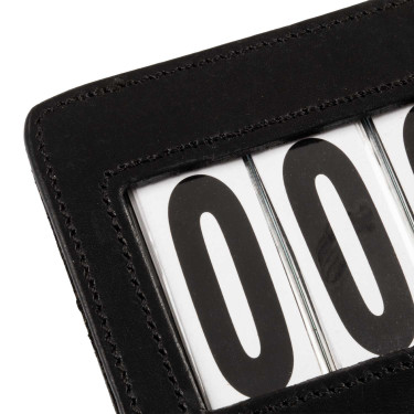 Wettbewerbsnummernhalter mit 4 Ziffern 12x8 cm Equestro Schwarz