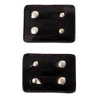 Wettbewerbsnummernhalter mit 4 Ziffern 12x8 cm Equestro mit Strass Schwarz