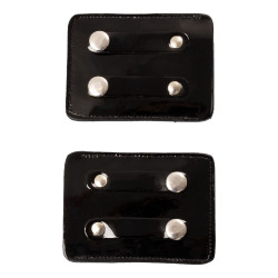 Wettbewerbsnummernhalter mit 4 Ziffern 12x8 cm Equestro mit Strass Schwarz