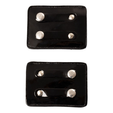 Wettbewerbsnummernhalter mit 4 Ziffern 12x8 cm Equestro mit Strass Schwarz