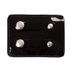 Wettbewerbsnummernhalter mit 4 Ziffern 12x8 cm Equestro mit Strass Schwarz