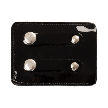 Wettbewerbsnummernhalter mit 4 Ziffern 12x8 cm Equestro mit Strass Schwarz