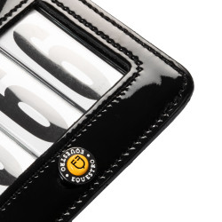Wettbewerbsnummernhalter mit 4 Ziffern 12x8 cm Equestro mit Strass Schwarz