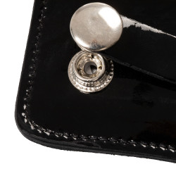 Wettbewerbsnummernhalter mit 4 Ziffern 12x8 cm Equestro mit Strass Schwarz