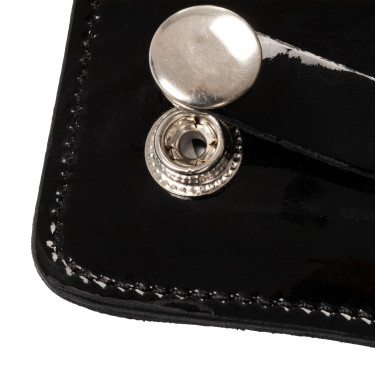 Wettbewerbsnummernhalter mit 4 Ziffern 12x8 cm Equestro mit Strass Schwarz