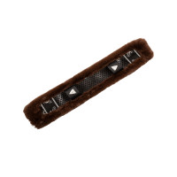 Protection de sangle Classic gel en fausse peau de mouton Acavallo Marron