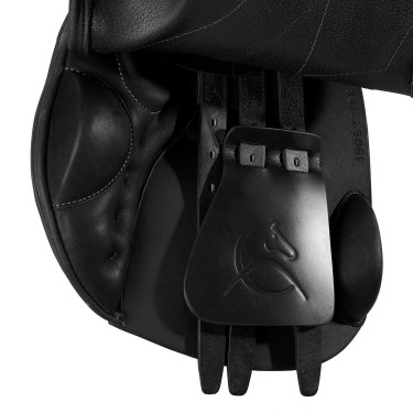 Springsattel Guttuso mit Wollkissen Acavallo Schwarz