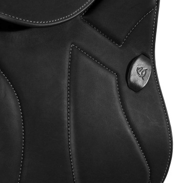 Springsattel Guttuso mit Wollkissen Acavallo Schwarz