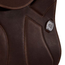 Springsattel Guttuso mit Wollkissen Acavallo Dunkelbraun