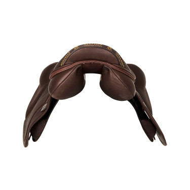 Springsattel Guttuso mit Wollkissen Acavallo Dunkelbraun