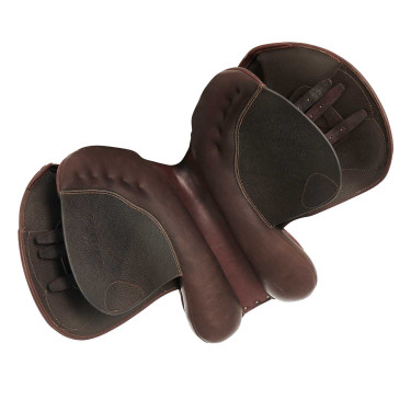 Springsattel Guttuso mit Wollkissen Acavallo Dunkelbraun