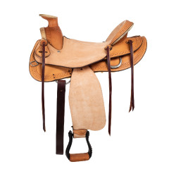 Sattel Denver Wade Waffle Natürlich Braun