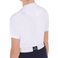 Mädchen-T-Shirt mit Pferdedruck in Interferenz Equestro Weiß Weiß Mädchen-T-Shirt mit Pferdedruck in Interferenz Equestro Weiß Weiß