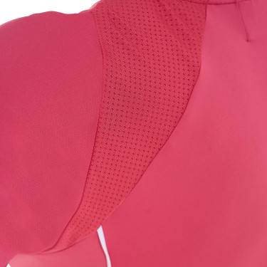 Damen-Trainings-Funktionsshirt Slim Fit Equestro Geißblatt Rosa