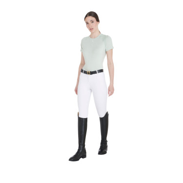 Damen-Trainings-Funktionsshirt Slim Fit Equestro Hellgrün Gr&uuml;n