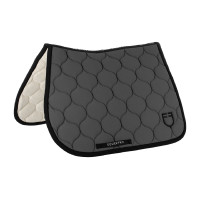 Tapis de saut en tissu technique matelassé Equestro Beige