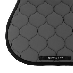 Sprungteppich aus gestepptem technischem Gewebe Equestro Asphalt Grau Sprungteppich aus gestepptem technischem Gewebe Equestro Asphalt Grau