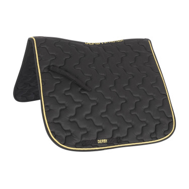 Dressurschabracke Derby Schwarz / Gold / Schwarz