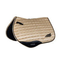 Tapis de selle de saut en satin Supreme Beige Tapis de selle de saut en satin Supreme Beige