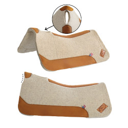 Satteldecke aus 3/4" Wollfilz mit Pool's-Kontur