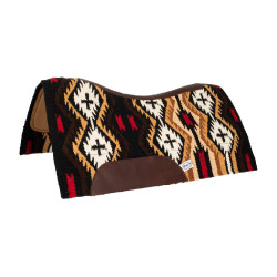 Satteldecke aus neuseeländischem Wollfilz 34x36 cm Pool's Braun / Beige