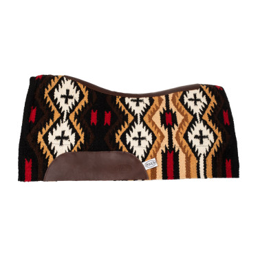 Satteldecke aus neuseeländischem Wollfilz 34x36 cm Pool's Braun / Beige