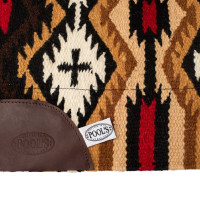 Satteldecke aus neuseeländischem Wollfilz 34x36 cm Pool's Braun / Beige