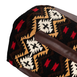 Satteldecke aus neuseeländischem Wollfilz 34x36 cm Pool's Braun / Beige