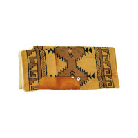 Tapis de selle western en polaire avec rembourrage intégré Burioni Beige / marron