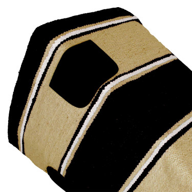 Navajo-Teppich mit Lederpatch Navajo-Teppich mit Lederpatch