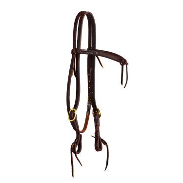 Kopfstück mit Knoten-Stirnband Futurity 5/8" Platinum Pro
