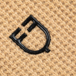 Unisex-Wollschlauchschal Equestro Kamel