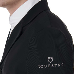 Anatomische Herren-Turnierjacke Equestro mit vier Knöpfen Schwarz Anatomische Herren-Turnierjacke Equestro mit vier Knöpfen Schwarz
