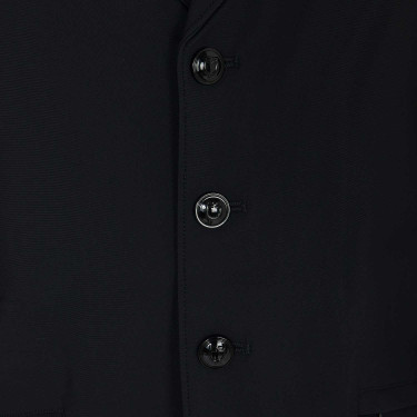 Anatomische Herren-Turnierjacke Equestro mit vier Knöpfen Schwarz Anatomische Herren-Turnierjacke Equestro mit vier Knöpfen Schwarz