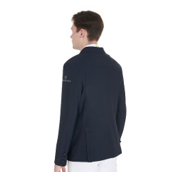 Anatomische Herren-Turnierjacke Equestro mit vier Knöpfen Marine Marineblau
