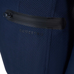 Turnierjacke drei Knöpfe Mädchen aus Mesh Equestro Marine Marineblau