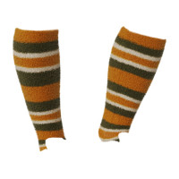 LeMieux Sabrina Stripe Fluffies Socken Aprikose Orange