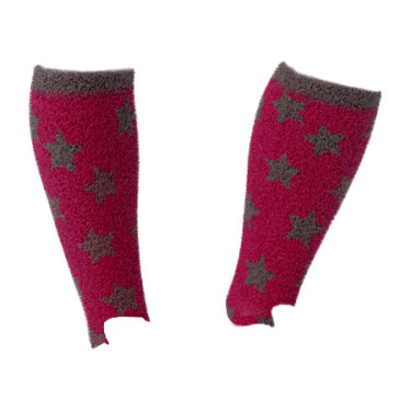 LeMieux Fluffies Socken Sasha Star Glut Bordeaux
