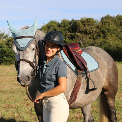 LeMieux Wildleder Close Contact Schabracke Gletscher Blau