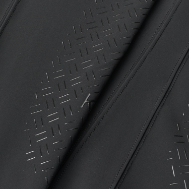 Damen-Reithose mit Besätzen, gerade geschnitten, Kingsland KLKira H-Shape Schwarz