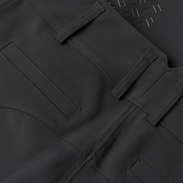 Damen-Reithose mit Besätzen, gerade geschnitten, Kingsland KLKira H-Shape Schwarz