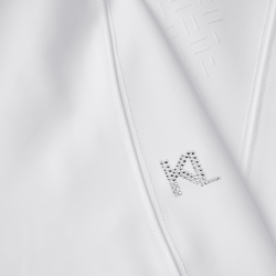 Damen-Reithose mit Besätzen, gerade geschnitten, Kingsland KLKira H-Shape Weiß Wei&amp;amp;szlig;