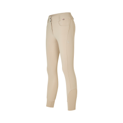 Damen-Reithose mit Vollbesatz und geradem Schnitt Kingsland KLKira H-Shape Beiger Pflasterstein