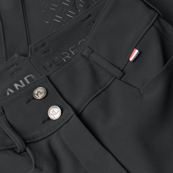 Damen-Reithose mit Vollbesatz und geradem Schnitt Kingsland KLKira H-Shape Schwarz