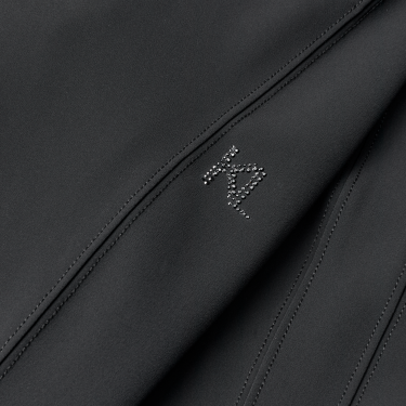 Damen-Reithose mit Vollbesatz und geradem Schnitt Kingsland KLKira H-Shape Schwarz