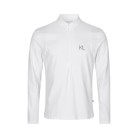 Wettkampf-Poloshirt mit langen Ärmeln für Herren Kingsland KLVijana Weiß