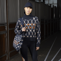 Gestrickte Tragetasche Kingsland KLVy Marine Marineblau