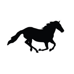 Autoaufkleber HKM Pferd im Galopp