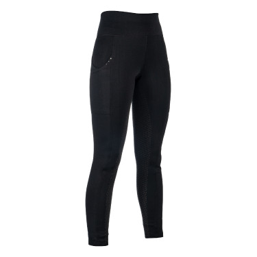 Leggings HKM Cosy II Style Vollbesatz 1/1 aus Silikon Schwarz Leggings HKM Cosy II Style Vollbesatz 1/1 aus Silikon Schwarz