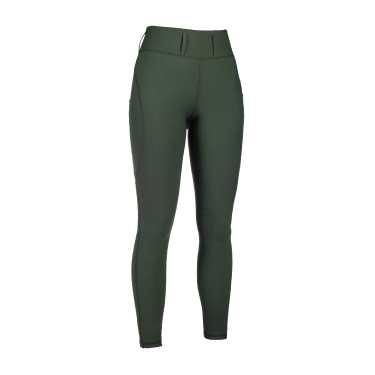 HKM Jil High Waist Reitleggings mit Silikon-Besatz Olivgrün Gr&amp;amp;amp;amp;amp;amp;amp;amp;uuml;n